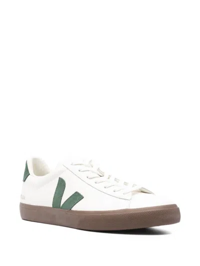 Veja Multicolour Leather Suede Sneaker In White