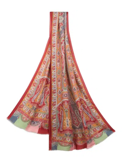 Etro Paisley-pattern Scarf In Multi