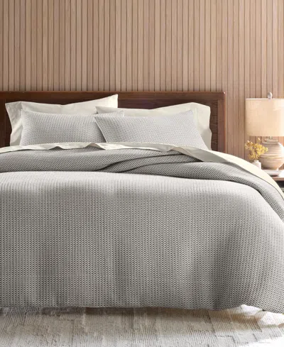 Oake Textured Stripe 3-pc. Comforter Set, King, Exclusively At Macy's In Black