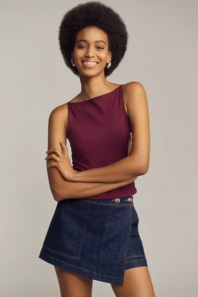 Good American Weightless Tank Top In Purple