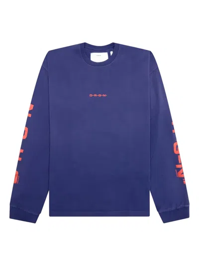 D-r-g-n Logo-print Sweatshirt In Blue