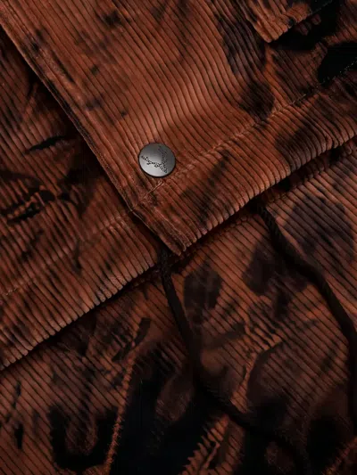 South2 West8 Tie-dye Pattern Jacket In Brown