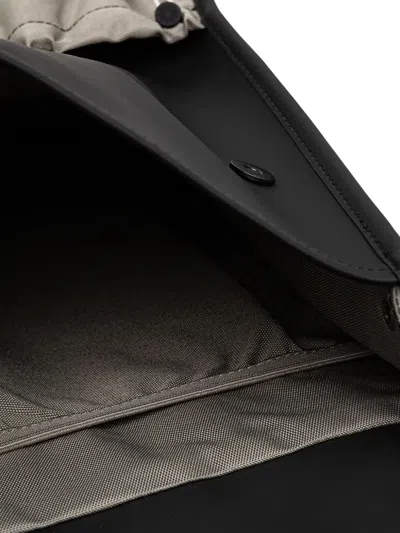 Rains Mix Flap-pocket Backpack In Black