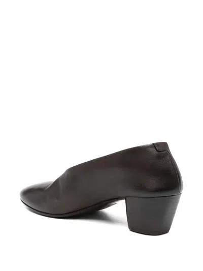 皮质粗跟鞋（5厘米）