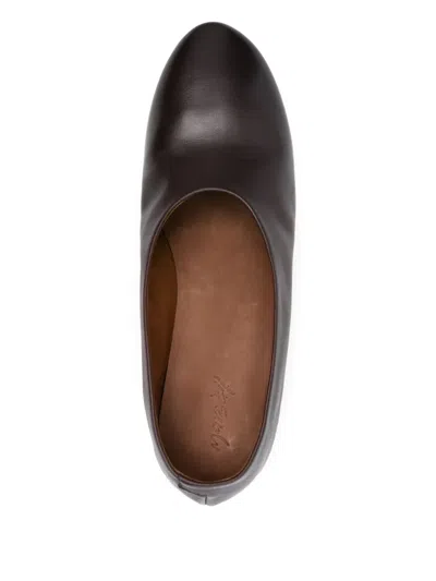 皮质粗跟鞋（5厘米）