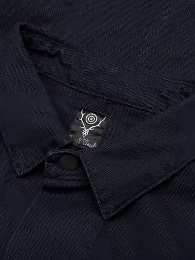 South2 West8 Button-up Jacket In Blue