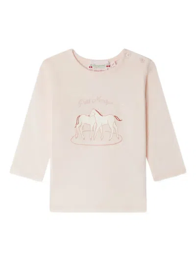 Bonpoint Baby Girls Tahsina Long Sleeve T-shirt In Neutral