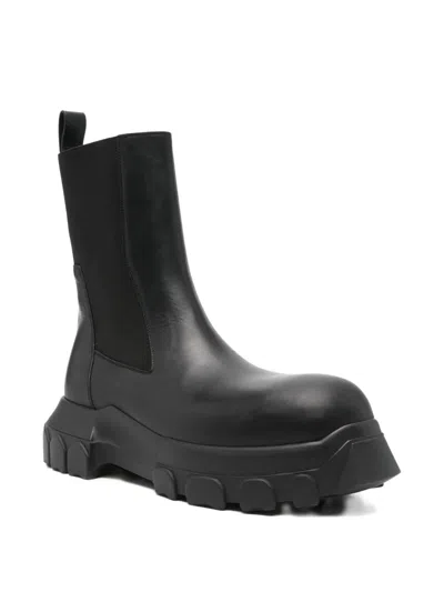 Rick Owens Beatle Bozo Tractor Boots In Black