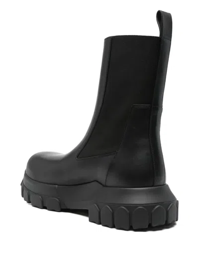 Rick Owens Beatle Bozo Tractor Boots In Black