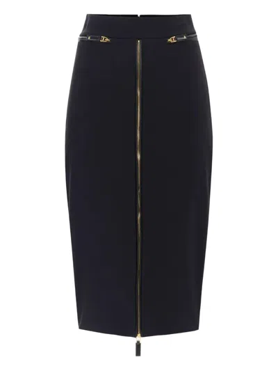 Elisabetta Franchi Pencil Skirt In Black