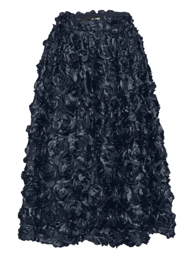 Rotate Birger Christensen Rotate Maxi Sun Skirt In Blue