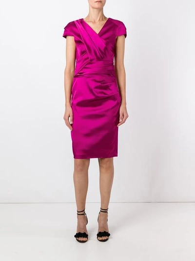 Shop Talbot Runhof 'lodovica' Dress In Pink