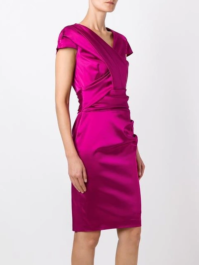 Shop Talbot Runhof 'lodovica' Dress In Pink