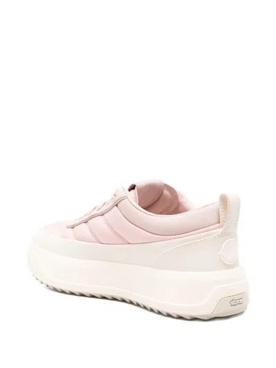 Moncler Casual Low Top Sneakers With Pull Tab In Pink