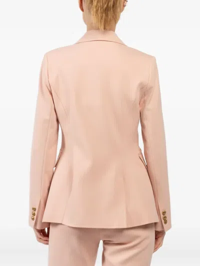 Smythe Flap-pocket Button Blazer In Pink