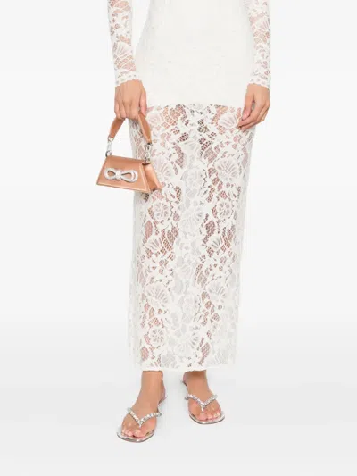 Mach&mach Samantha Double Bow Satin Shoulder Bag In Brown