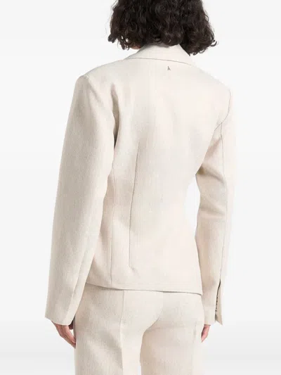 Manière De Voir Asymmetric Blazer In Nude