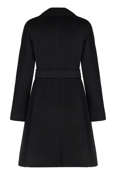 Max Mara Cles Coat In Black