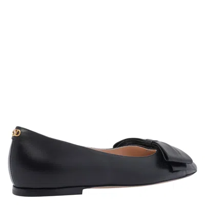 Valentino Bowow Ballerina Flats In Black
