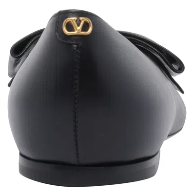 Valentino Bowow Ballerina Flats In Black