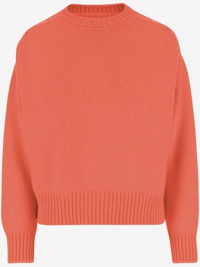 Sa Su Phi Women Orange Wool Jade Sweater, S Luxury Sweaters & Knitwear For Women Darveys In Orange