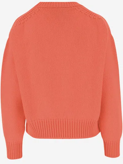 Sa Su Phi Women Orange Wool Jade Sweater, S Luxury Sweaters & Knitwear For Women Darveys In Orange