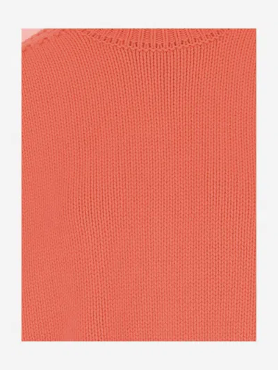 Sa Su Phi Women Orange Wool Jade Sweater, S Luxury Sweaters & Knitwear For Women Darveys In Orange