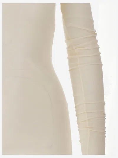 Darkpark Fitted Cotton Sweater With Crew Neck In Neutral