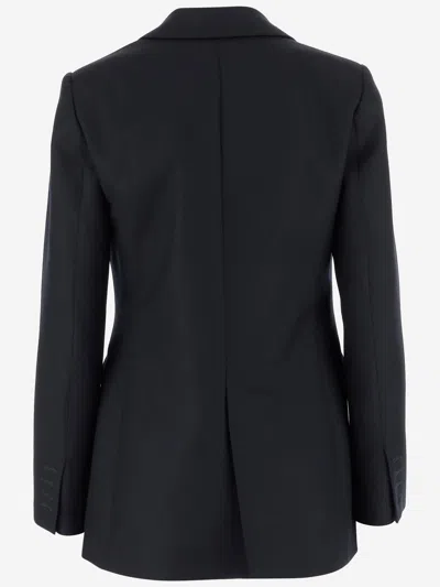 Sa Su Phi Royal Blue Wool Jacket In Black