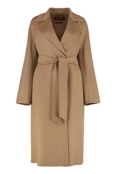 Max Mara Cles Wool And Cashmere Coat In Brown
