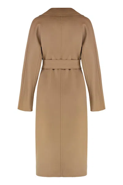 Max Mara Cles Wool And Cashmere Coat In Brown
