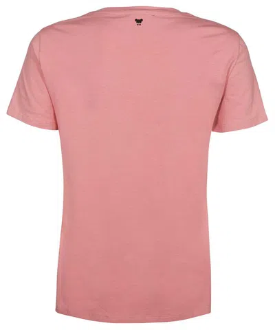 Weekend Max Mara Graphic-print Cotton T-shirt In Pink