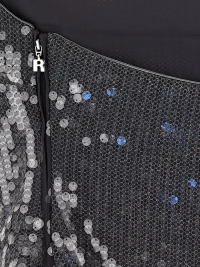 Rotate Birger Christensen Rotate Sleeveless Silver Top With All-over Paillettes In Multi