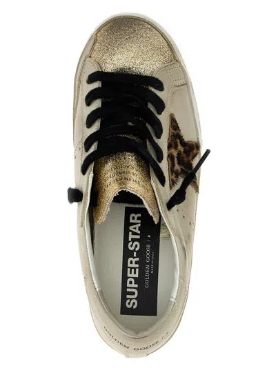 Golden Goose Light Beige/animalier Super-star Sneaker In Neutral