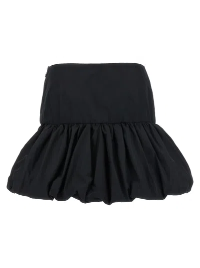 Rotate Birger Christensen 'mini Balloon' Skirt In Black