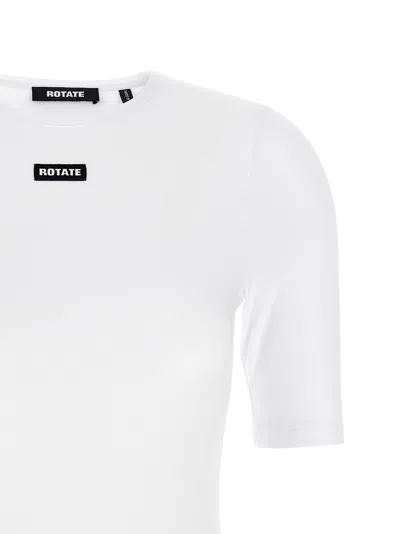 Rotate Birger Christensen Rotate Birgerchristensen Tshirt With Logo In White
