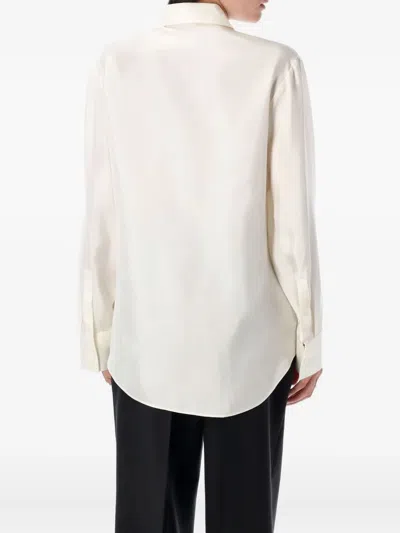 Rohe Róhe Silk Knotted Shirt In Red