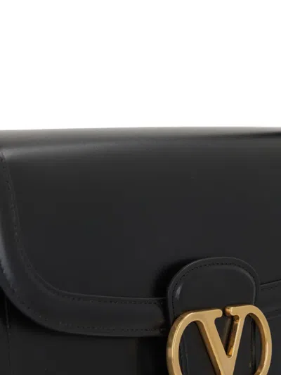 Valentino Garavani Vlogo Shoulder Bag In Black