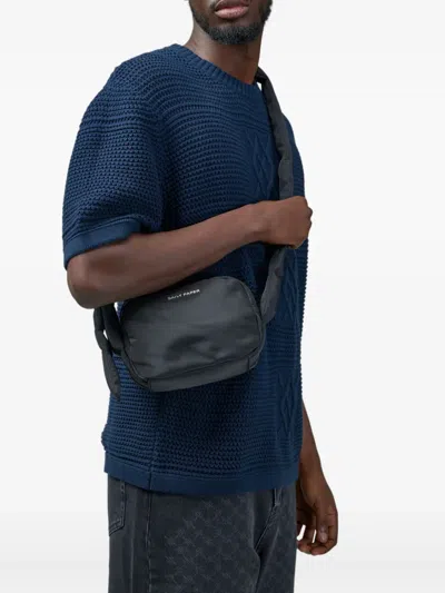 Daily Paper Logo-lettering Shoulder Bag In Black