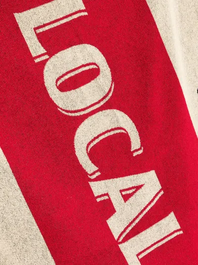 Martine Rose Local Hero Beach Towel In Red