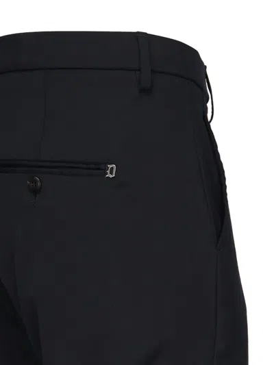 Dondup Belt Loop Casual Pants In Black