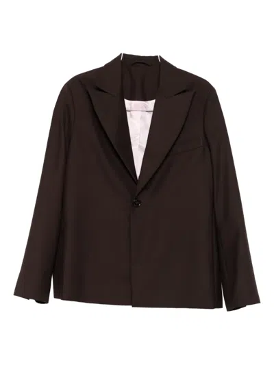Séfr Peak-lapels Blazer In Black