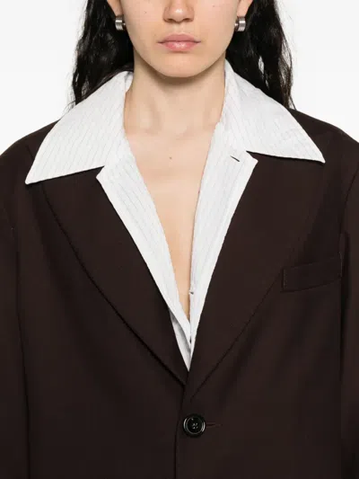 Séfr Peak-lapels Blazer In Black