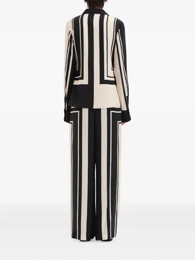 Sir Womens Pietra Geometric-print Silk Shirt Milano Nero In Black