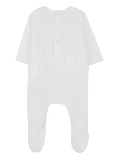 Chloé Lace-collar Velvet Pyjamas In Pink