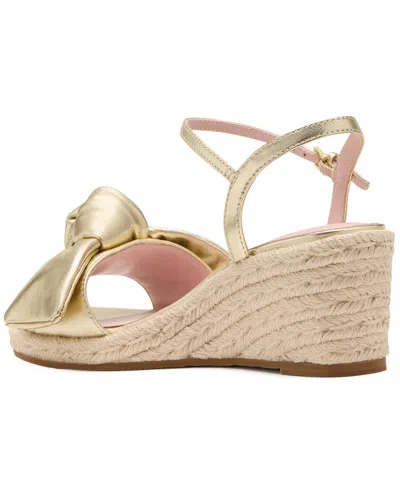 Kate Spade Women's Leandra Espadrille Wedge Sandals In Gold