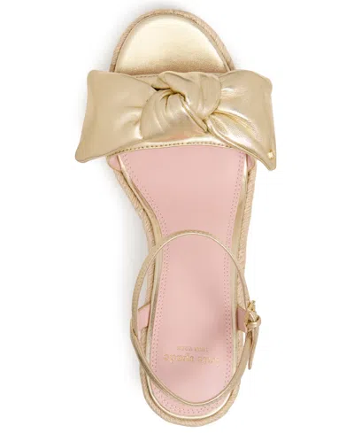 Kate Spade Women's Leandra Espadrille Wedge Sandals In Gold