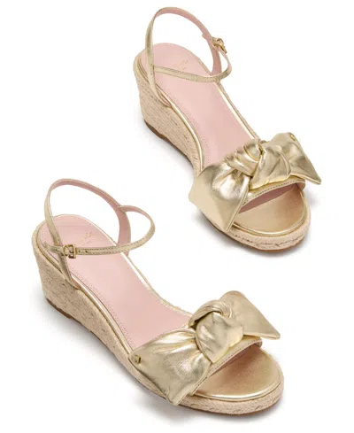 Kate Spade Women's Leandra Espadrille Wedge Sandals In Gold