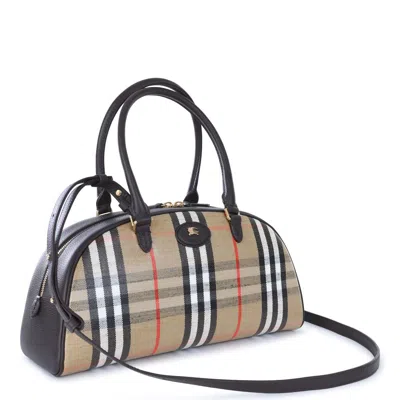 Burberry Highlands Bowling Bag In Beige
