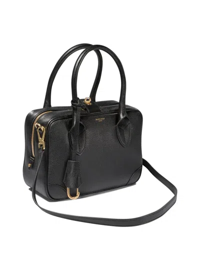 Golden Goose Minimalist Beige Handbag With Structured Design In Black